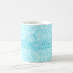 De Café Irmãs para sempre, caneca azul pálida