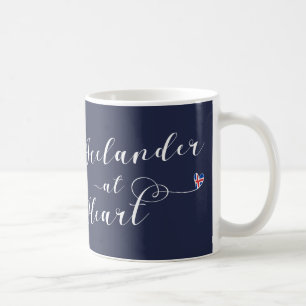 De Café Islandês na caneca do coração, islandêsa