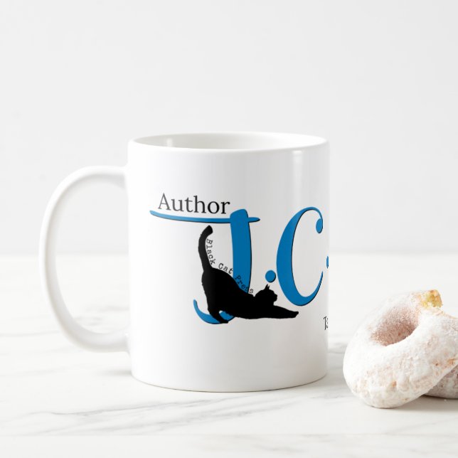 De Café J.C. Caneca do autor da asa (Com Donut)