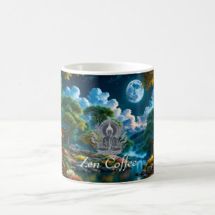 De Café Jardim da Caneca da Noite Quieta (1) (Versão Buda)