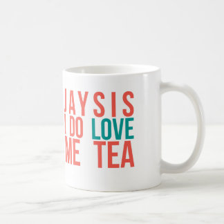 De Café "Jaysis eu amo-me caneca engraçada do chá"