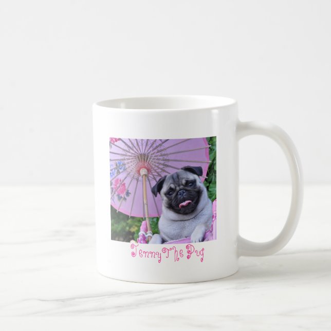 De Café Jenny o Pug - caneca (Direita)