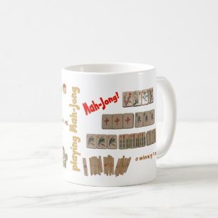De Café Jogando a caneca Mah-Jong