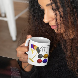 De Café Jogo da caneca do Croquet