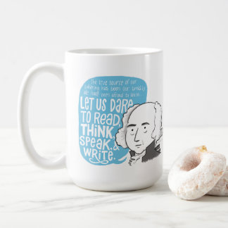 De Café John Adams cita caneca