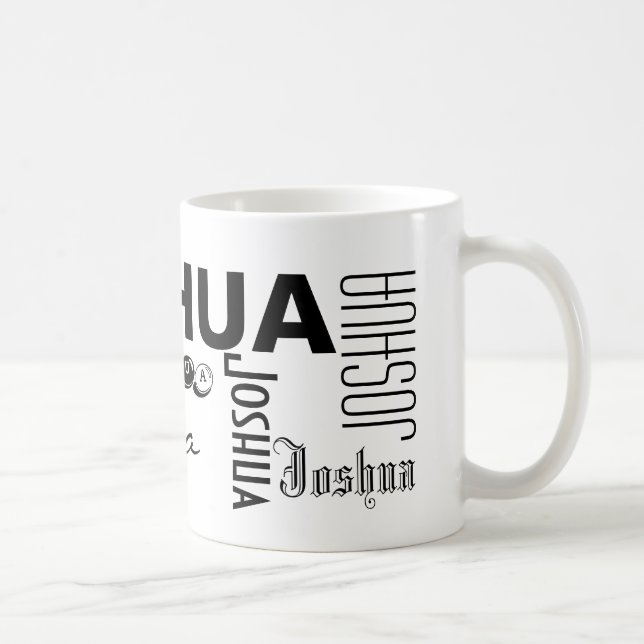 De Café JOSHUA - personalize a caneca (Direita)