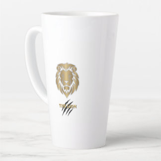 De Café Latte A Caneca Gráfica Leão Dourado e Preto