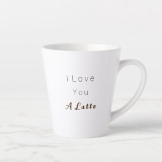 De Café Latte Amo-te uma caneca latta