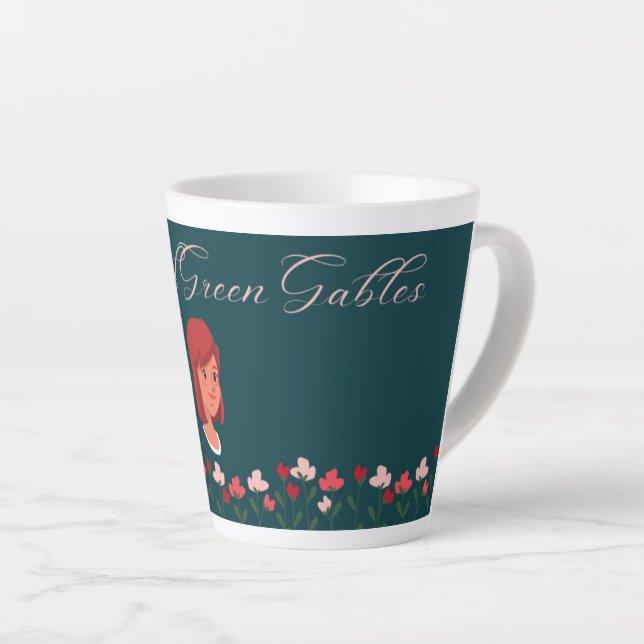 De Café Latte Anne Girl - Anne com uma caneca "E" (Ângulo direito)