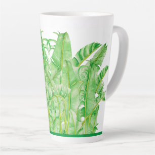 De Café Latte Banana sai em uma grande caneca latina