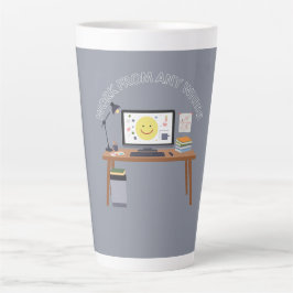 DE CAFÉ LATTE CANECA