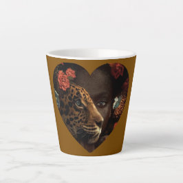 De Café Latte Caneca Afro Lion