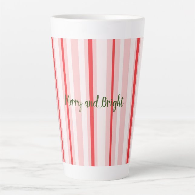 De Café Latte caneca Alegre Natal (Frente)