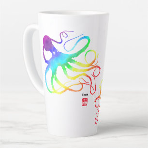 De Café Latte Caneca Alta - Polvo Arco-íris