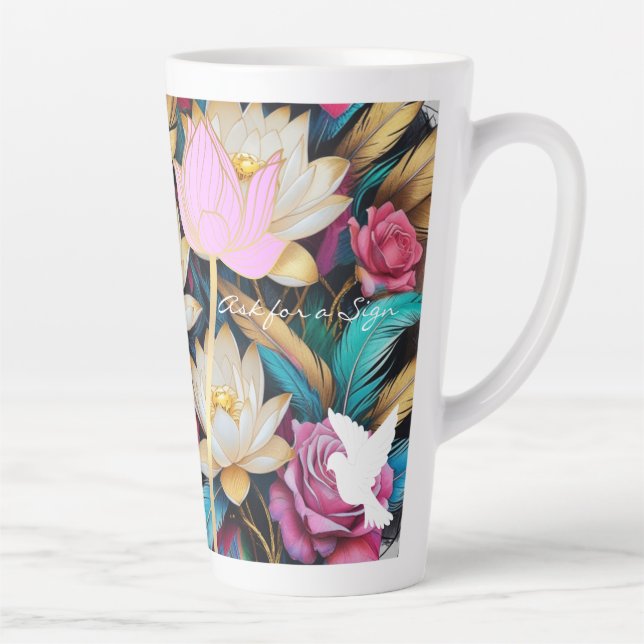De Café Latte Caneca Ask For A Sign-Latte (Direita)