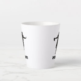 De Café Latte Caneca branca sem rolha