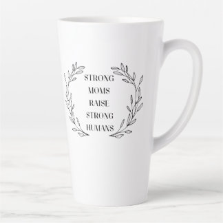 De Café Latte Caneca com Citação Inspiradora para Mãe