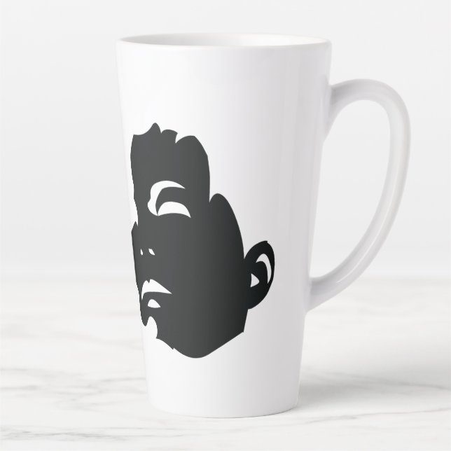 De Café Latte Caneca com Logo BerkhouseSnyder Heads Up (Direita)