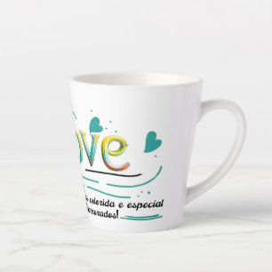 De Café Latte Caneca comemorativa, namorados