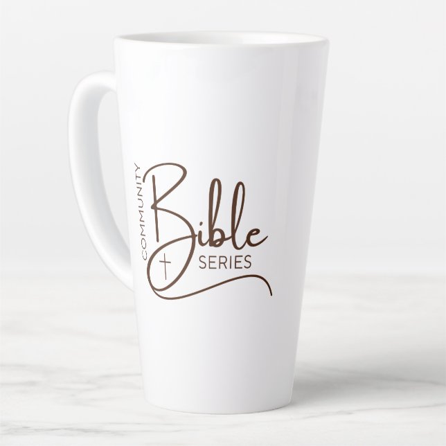 De Café Latte Caneca da Série Bíblica da Comunidade Branca (Ângulo esquerdo)