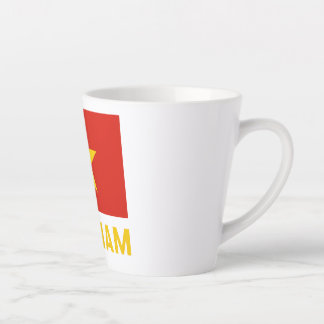 De Café Latte Caneca do Orgulho Vietnã - Sinalizador Vermelho co