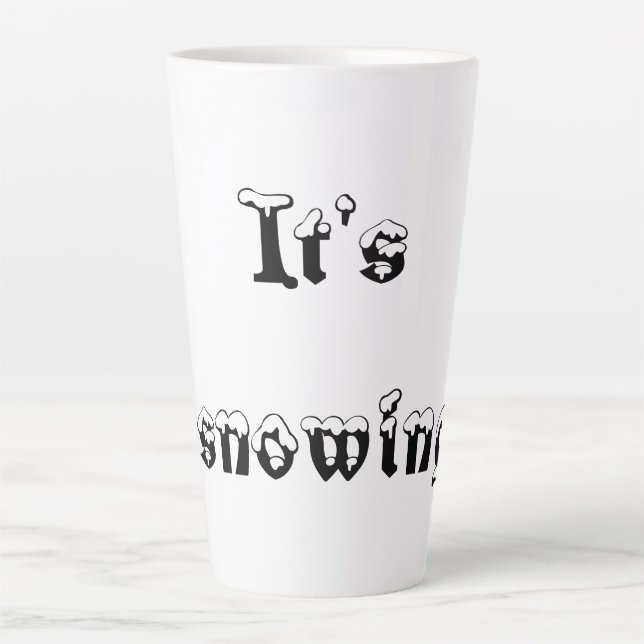 De Café Latte Caneca está nevando (Frente)