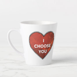De Café Latte Caneca Eu Escolho Você