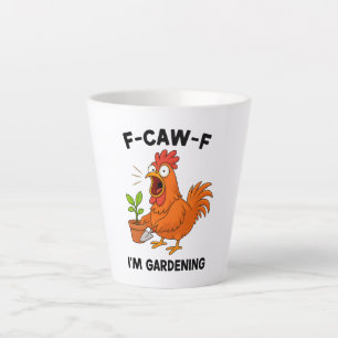 De Café Latte Caneca F-CAW-F Estou Fazendo Jardim – Personalizad