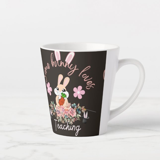 De Café Latte Caneca fofa que coelho ama ensinar (Direita)