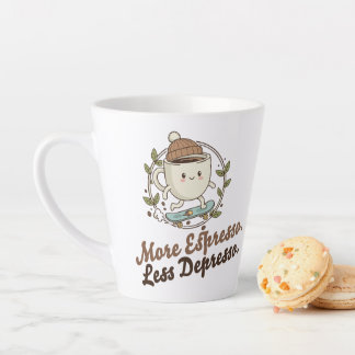 De Café Latte Caneca Grande - Mais Espresso. Menos Depresso.