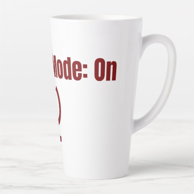 De Café Latte Caneca Hustle Mode On  (Direita)