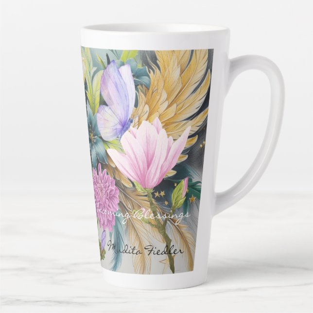 De Café Latte Caneca Incoming Blessings-Latte (Direita)