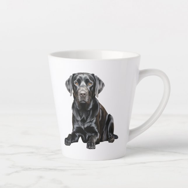 De Café Latte Caneca Labrador Preto (Direita)