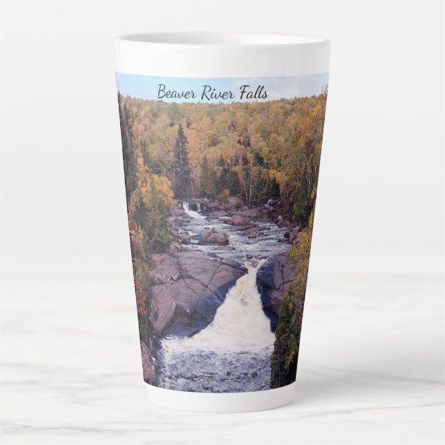 De Café Latte Caneca latina do rio Beaver (Frente)