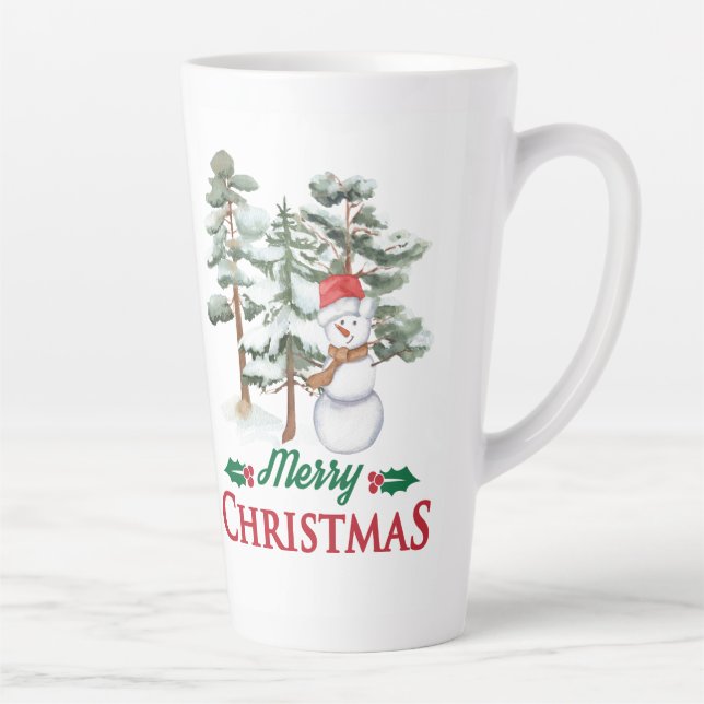 De Café Latte caneca latina estilo chrismast (Direita)
