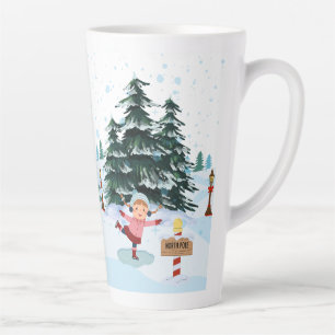 De Café Latte caneca latina estilo chrismast