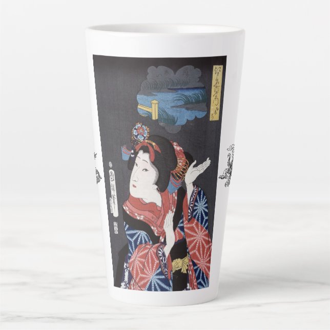 De Café Latte caneca latina-japonesa (Frente)