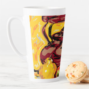 De Café Latte Caneca latina/Kettle com Fruta