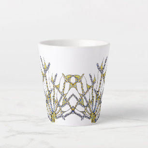 De Café Latte Caneca Latta Whimsical (Doodle - Retirada à Mão)