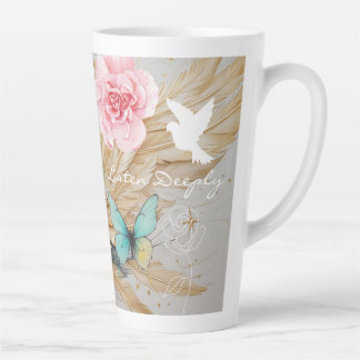 De Café Latte Caneca Listen Deeply-Latte