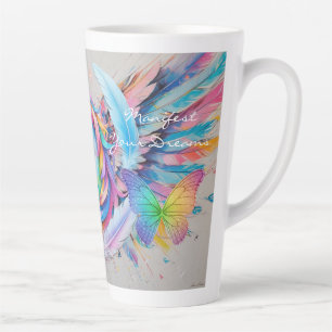 De Café Latte Caneca Manifestar Seus Sonhos-Latte