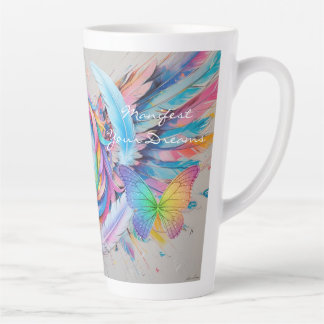 De Café Latte Caneca Manifestar Seus Sonhos-Latte