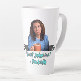 De Café Latte Caneca Não Me Julgue