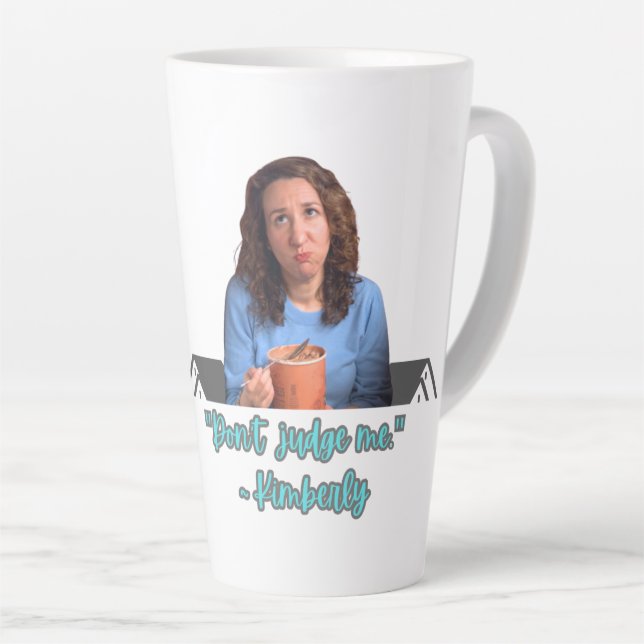 De Café Latte Caneca Não Me Julgue (Ângulo direito)