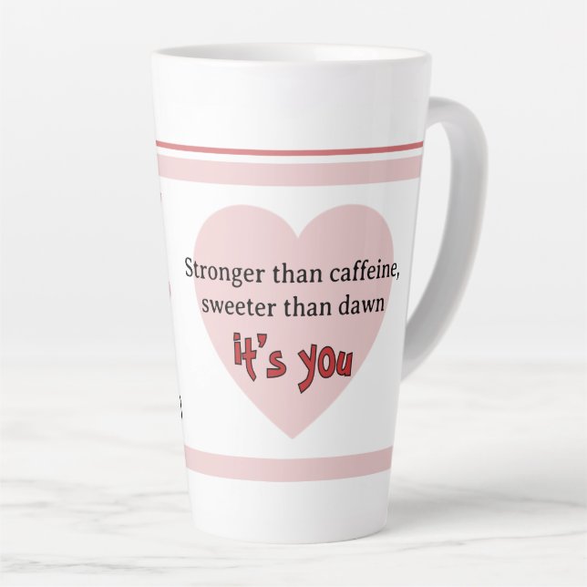De Café Latte Caneca para amantes (Ângulo direito)