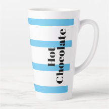 Caneca para Chocolate Quente - Aros Azuis -