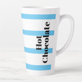 De Café Latte Caneca para Chocolate Quente - Aros Azuis -