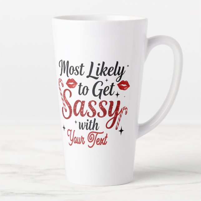 De Café Latte Caneca Personalizada Mais Propensa a Ficar Atrevid (Direita)