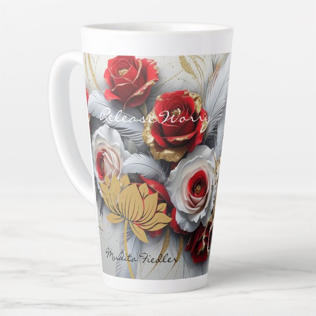 De Café Latte Caneca Release Worry-Latte (Ângulo esquerdo)