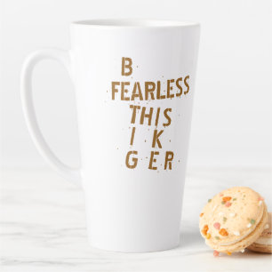 De Café Latte Caneca "Seja Destemido Como Este Tigre" Personaliz